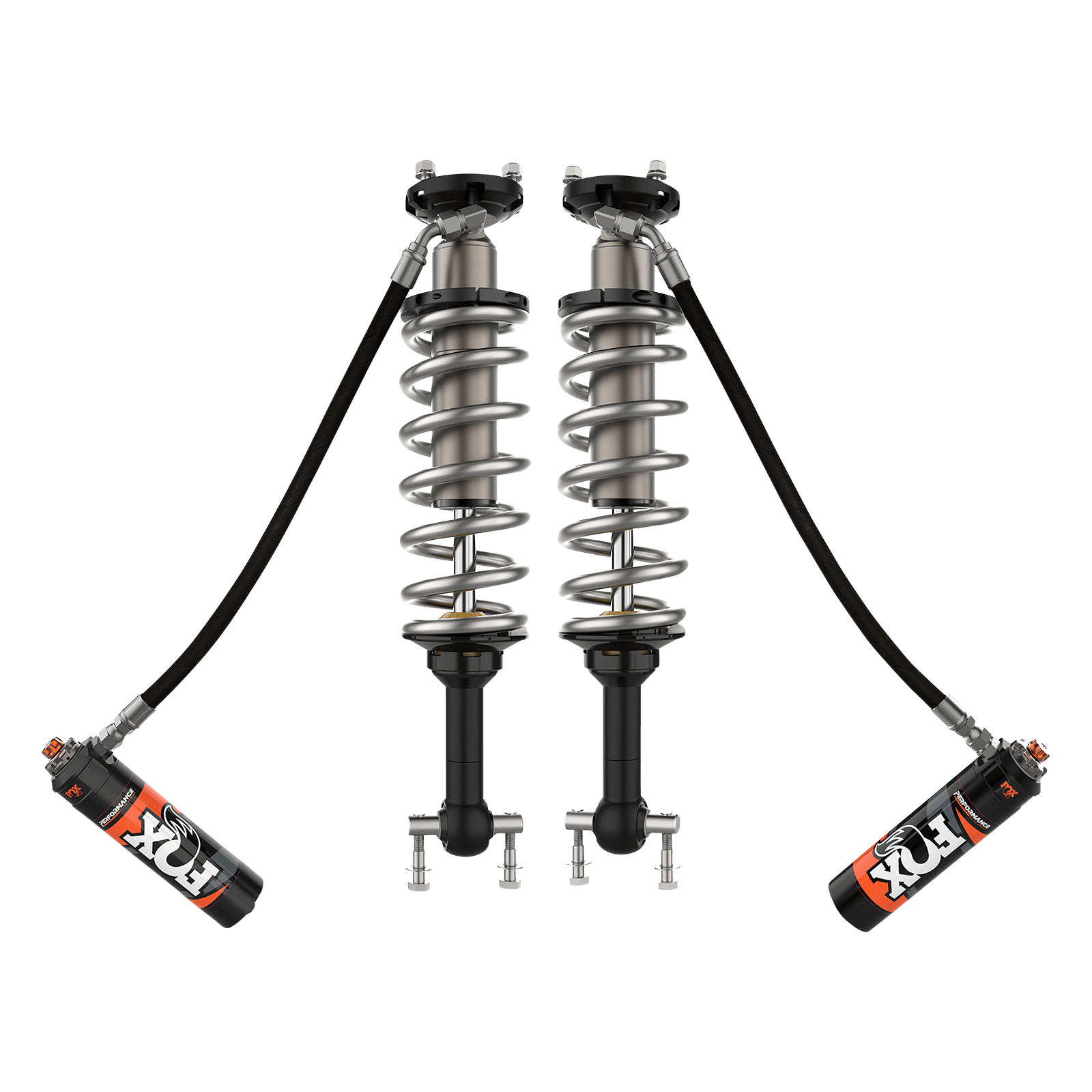 21-Up Ford Bronco 4 Door No Raptorw/UCA Front Coilover Performance Elite 2.5 Remote Reservoir Base 4 Inch Lift Sasquatch 4-4.5 Inch Lift Dual Speed Compression Adjuster Offroad Shocks Fox Factory