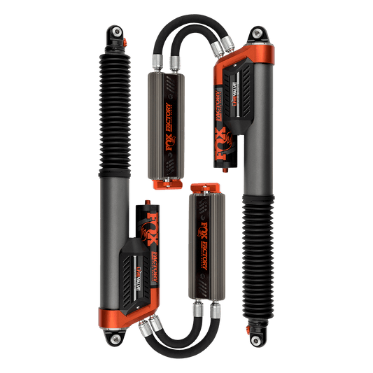 Fox Factory 19-Up Ford Raptor Rear Live Valve Internal Bypass Factory Race 3.0 Piggback External Cooler 12.3 Inch 0-1 Inch Lift Fox Offroad Shocks