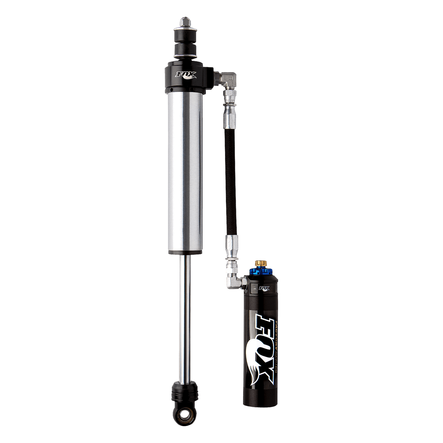05-Up Ford F-250/F-350 Superduty Front Race 2.5 Remote Reservoir 7.6 Inch 0-1.5 Inch Lift Dual Speed Compression Adjuster Offroad Shocks Fox Factory