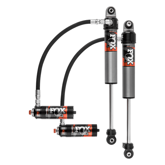 18-Up Jeep JL No Mojave Front Performance Elite 2.5 Remote Reservoir 0-1.5 Inch Lift Dual Speed Compression Adjuster Offroad Shocks Fox Factory