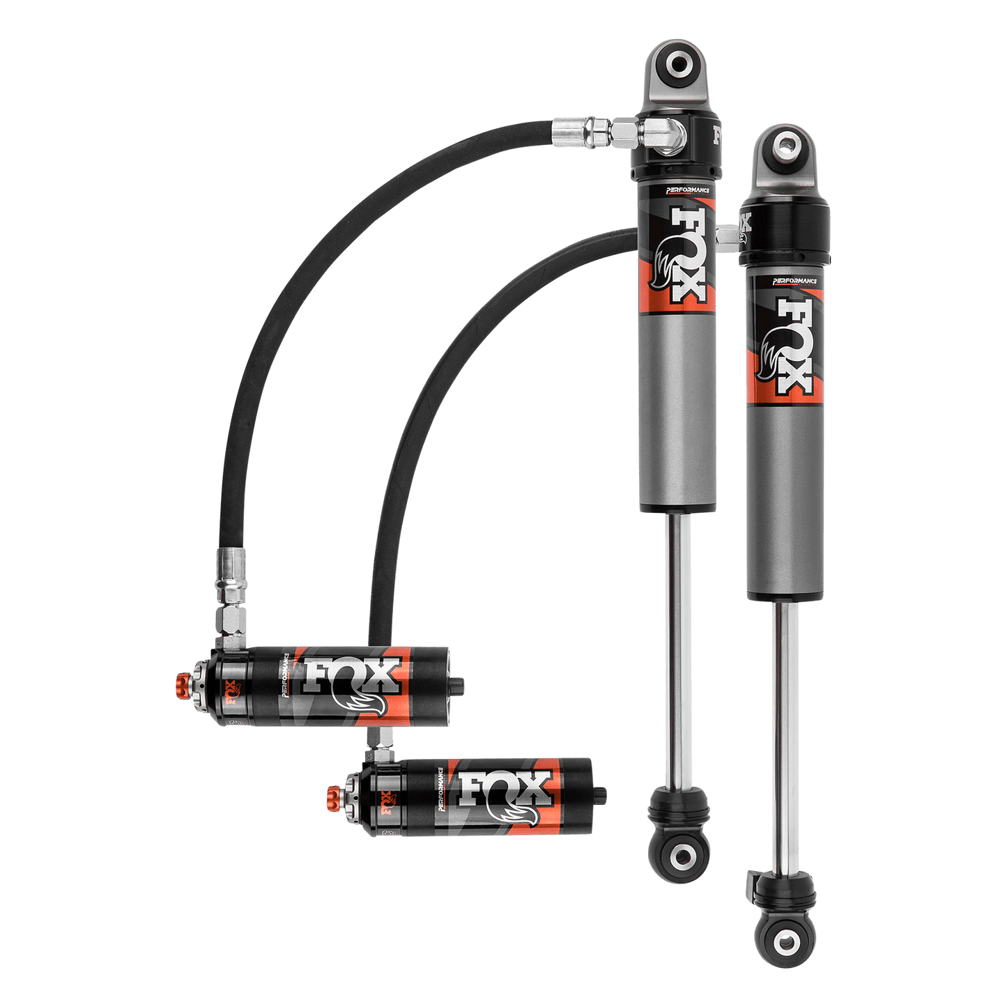 Fox Factory 2018-2024 Jeep JL No Mojave Front Performance Elite 2.5 Remote Reservoir 3.5-4 Inch Lift Dual Speed Compression Adjuster Fox Offroad Shocks