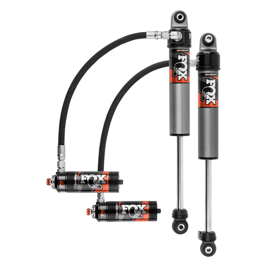 Fox Factory 2018-2024 Jeep JL No Mojave Front Performance Elite 2.5 Remote Reservoir 3.5-4 Inch Lift Dual Speed Compression Adjuster Fox Offroad Shocks