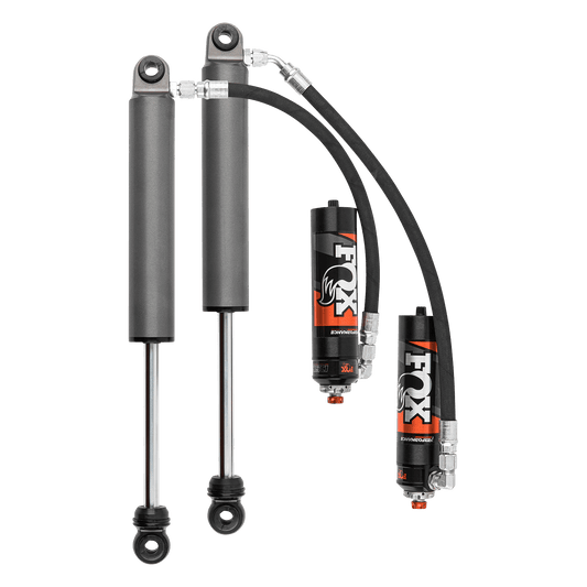 Fox Factory 2019-2024 Silverado/Sierra 1500 Rear 2.5 Truck FRS Remote Reservoir 0-2 Inch Lift Dual Speed Compression Adjuster Fox Offroad Shocks