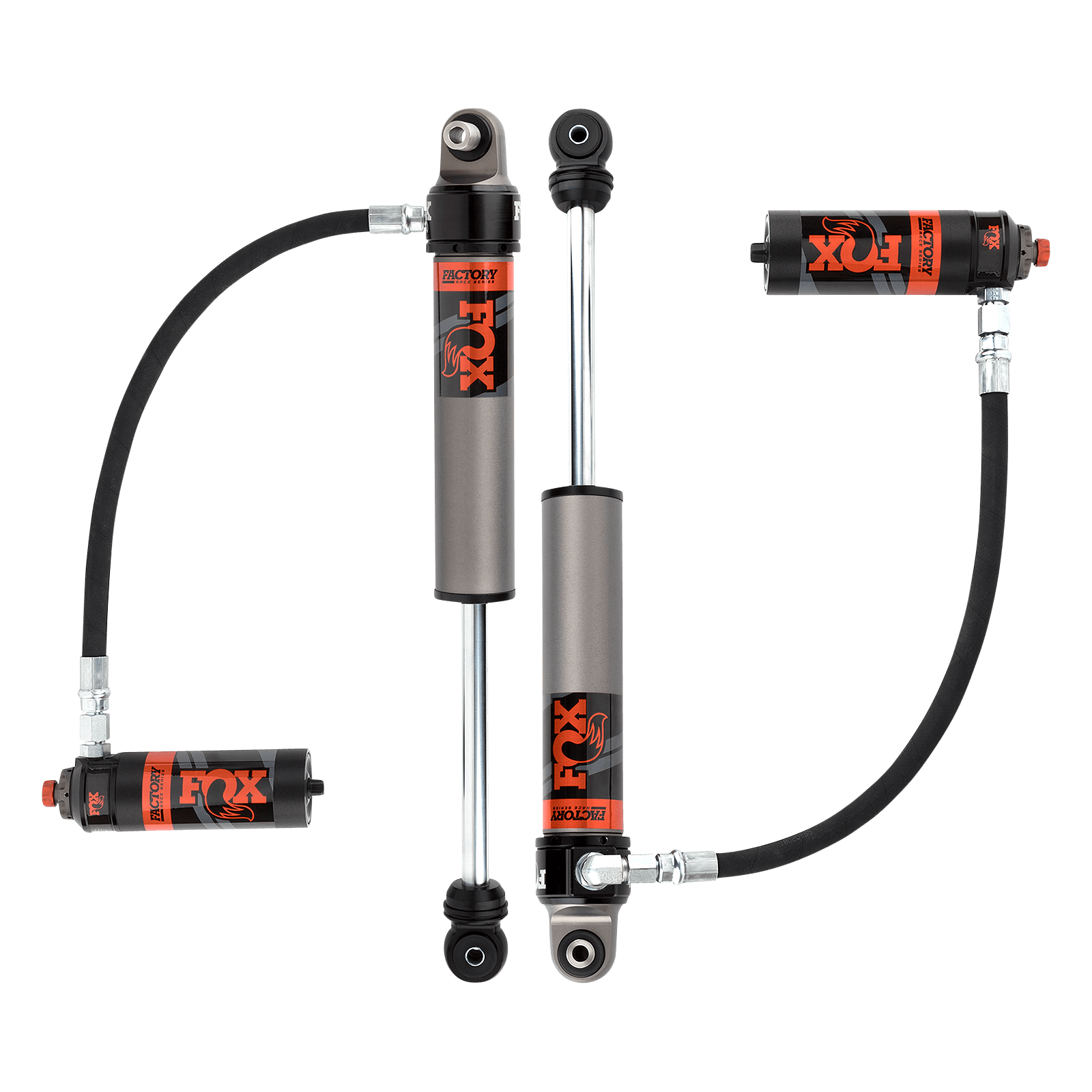 Fox Factory 97-Up Y61 & 88-97 Y60 Nissan Patrol Rear Factory Race 2.5 Remote Reservoir 0-2.5 Inch Lift Fox Offroad Shocks