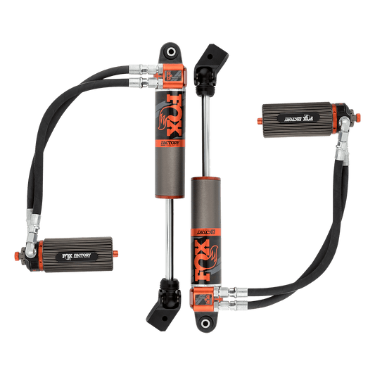 2018-2024 Jeep JL Front Internal Bypass Race 3.0 Remote Reservoir 3.5-4.5 Inch Lift Dual Speed Compression Adjuster Requires Front Driveshaft Offroad Shocks Fox Factory