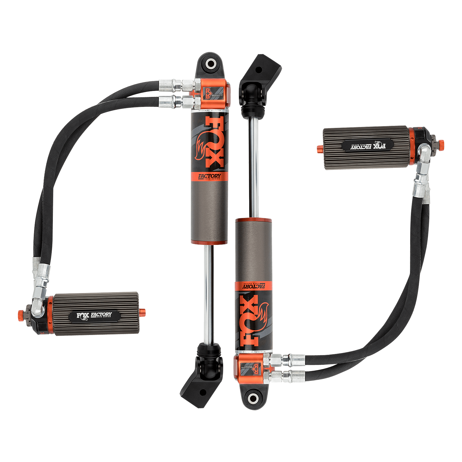 20-Up Jeep Gladiator Front Internal Bypass Race 3.0 Remote Reservoir 2-3 Inch Lift Dual Speed Compression Adjuster Offroad Shocks Fox Factory