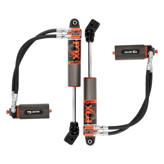 20-Up Jeep JT Gladiator Front Internal Bypass Race 3.0 Remote Reservoir 3.5-4.5 Inch Lift Dual Speed Compression Adjuster Requires Front Driveshaft Offroad Shocks Fox Factory
