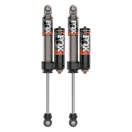 07-18 Jeep Wrangler JK Rear Performance Elite 2.5 Piggback 0-2 Inch Lift Dual Speed Compression Adjuster Offroad Shocks Fox Factory