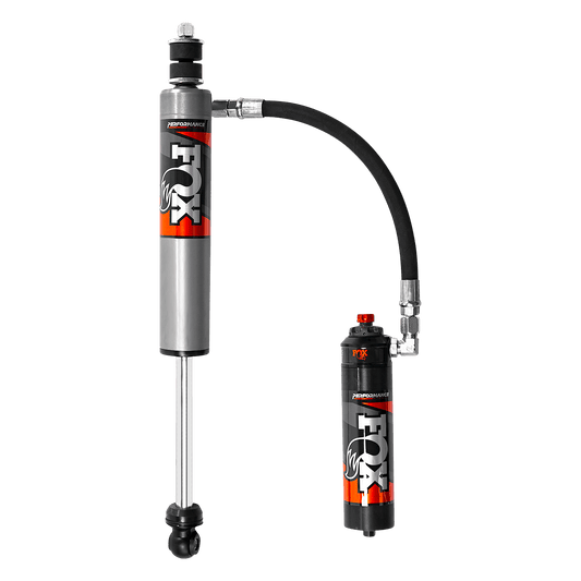 17-Up Ford F-250/F-350 Superduty Front Performance Elite 2.5 Remote Reservoir 0-1.5 Inch Lift Dual Speed Compression Adjuster Offroad Shocks Fox Factory