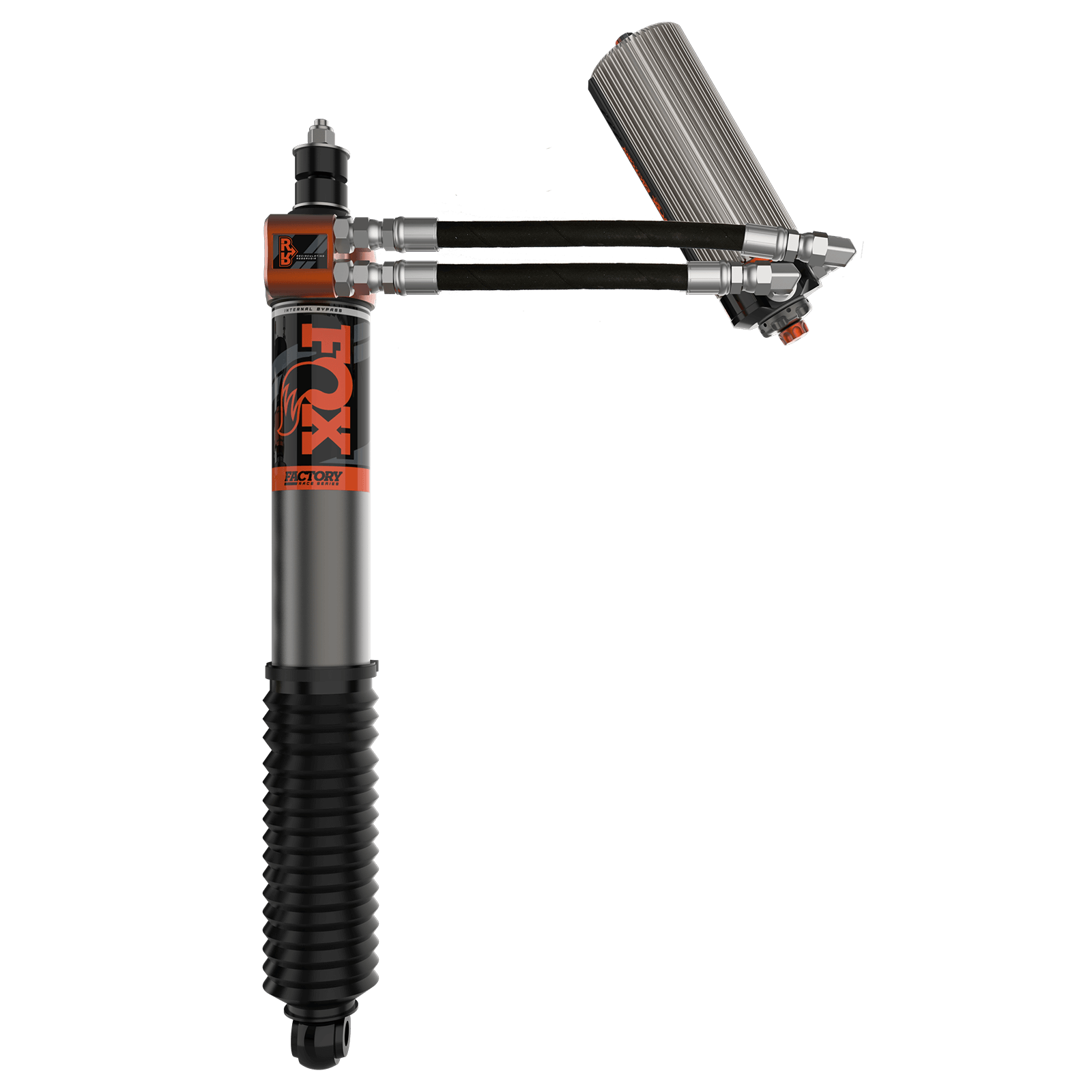22-Up Toyota Tundra Rear w/Ext Brake Lines Internal Bypass Race 3.0 Recirculating Remote Reservoir Dual Speed Compression Adjuster 1-2 Inch Lift Offroad Shocks Fox Factory