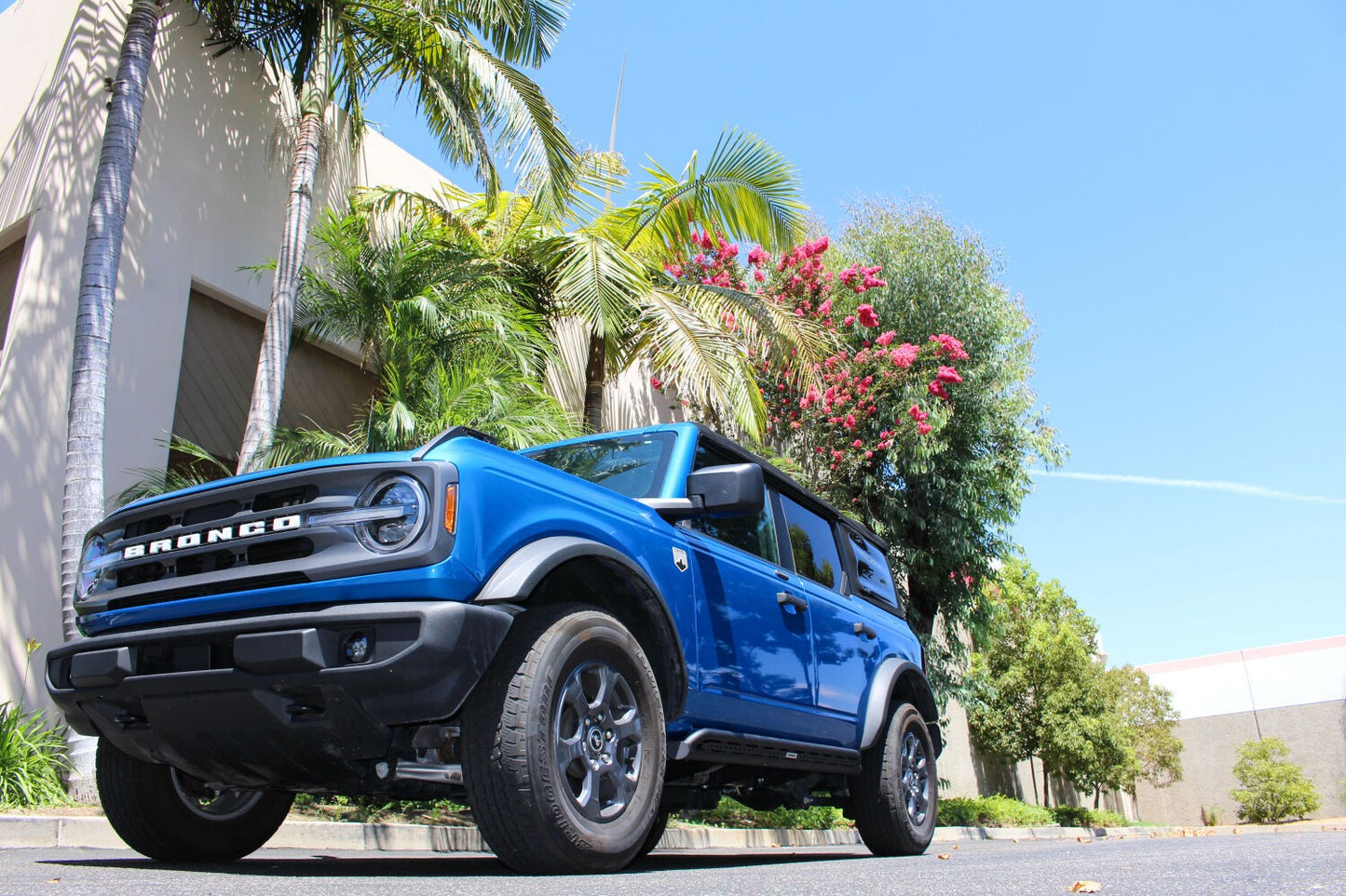 Dominator Xtreme D1 SideSteps With Mounting Bracket Kit Textured Black 2021-2025 Ford Bronco 4 Door Go Rhino-4