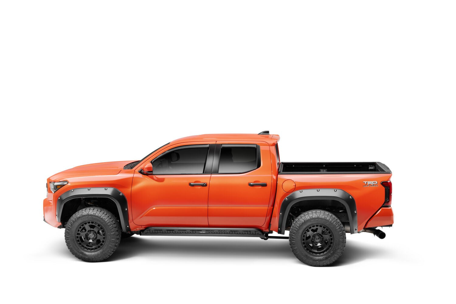 Frame Mounted Steel Sliders Textured Black 2024-2026 Toyota Tacoma Go Rhino-8