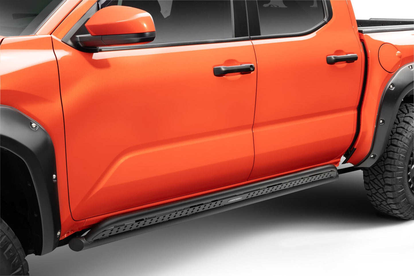 Frame Mounted Steel Sliders Textured Black 2024-2026 Toyota Tacoma Go Rhino-9