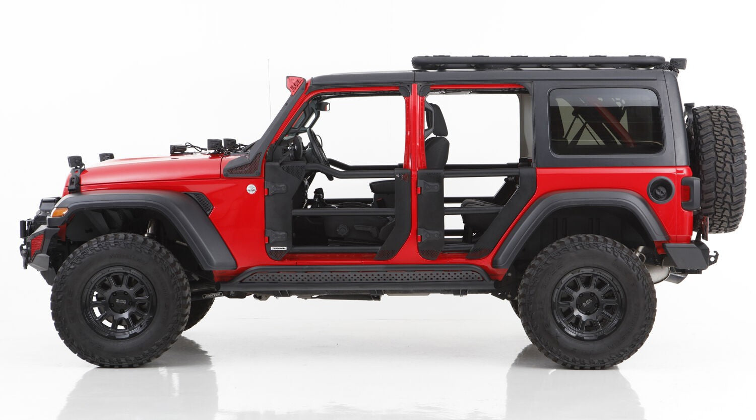 Frame Mounted Steel Rock Sliders Textured Black 18-Up Jeep Wrangler JL 4 Door Go Rhino-7