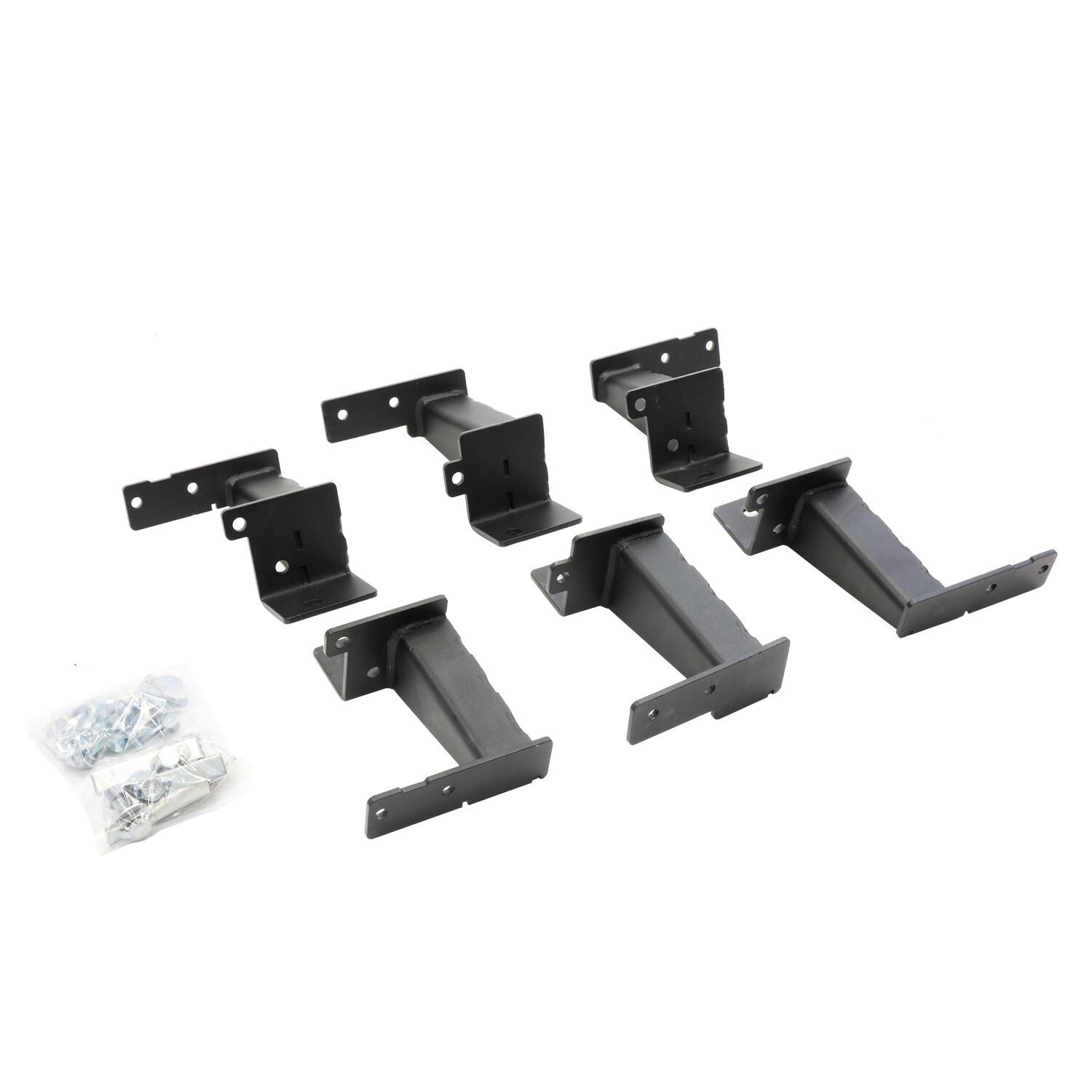 Dominator Xtreme Frame Slider Mounting Brackets Only Textured Black 2021-2025 Ford Bronco Go Rhino