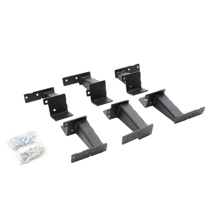Dominator Xtreme Frame Slider Mounting Brackets Only Textured Black 2021-2025 Ford Bronco Go Rhino