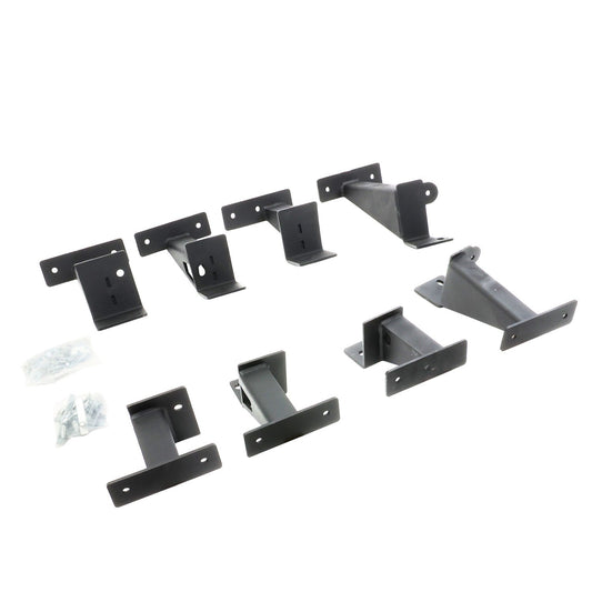 Dominator Extreme Frame Slider Mounting Brackets Only Textured Black 2020-2025 Jeep Gladiator Go Rhino