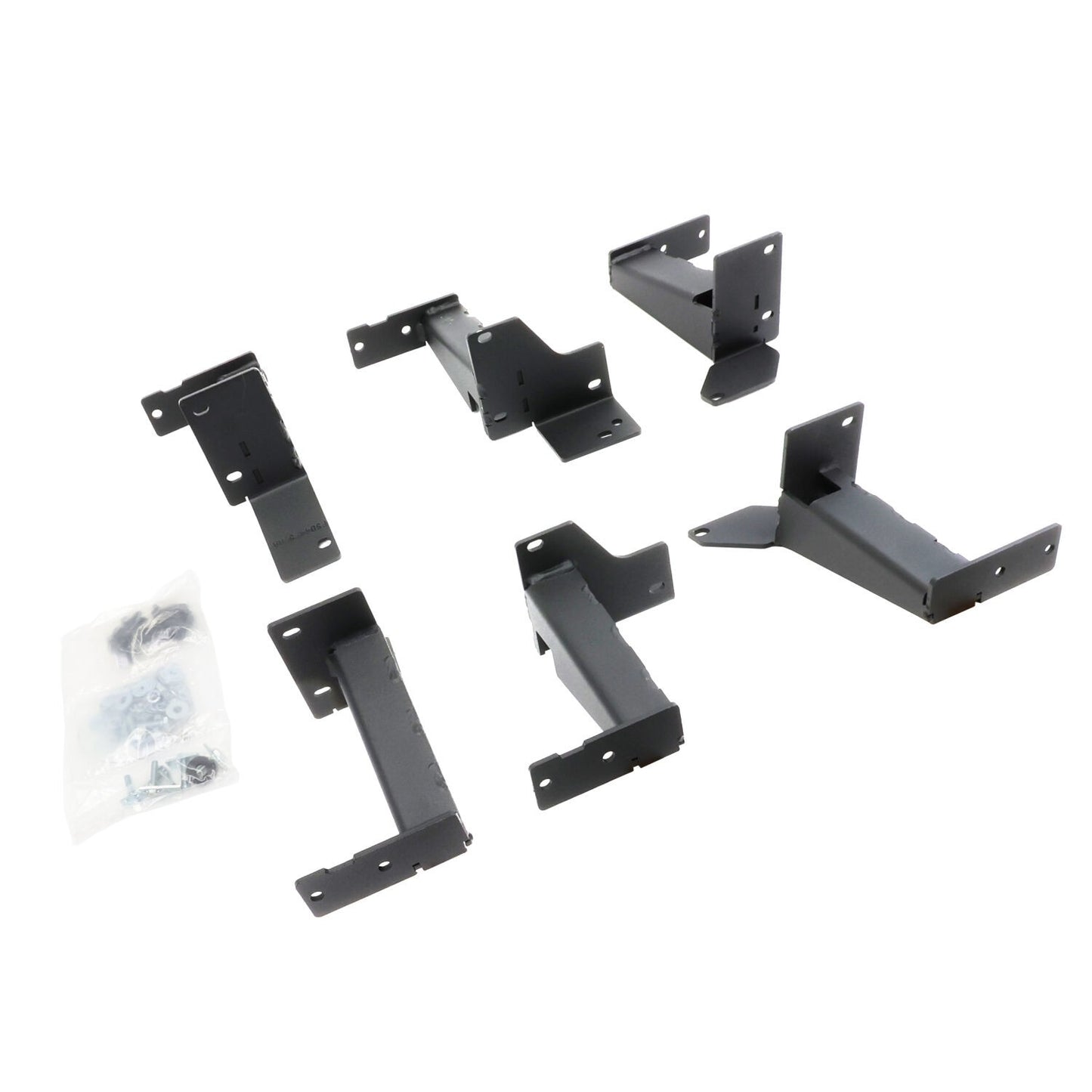Dominator Xtreme D6 SideSteps With Frame Mounted Bracket Kit Textured Black 2014-2024 Toyota 4Runner Go Rhino-3
