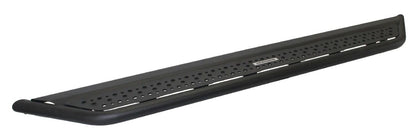 Dominator Xtreme D6 SideSteps Cab Length Body Mount Rock Slider with a wide step With Frame Mounted Bracket Kit Textured Black 2018-2026 Jeep Wrangler Go Rhino-2