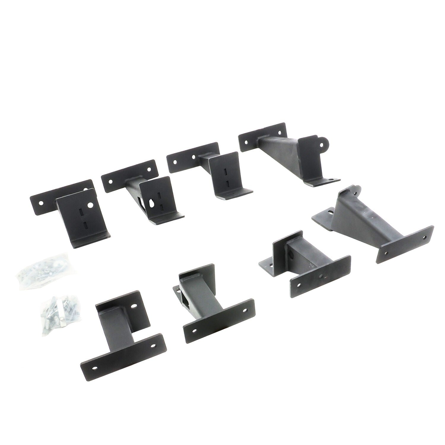 Dominator Xtreme D6 SideSteps With Frame Mounted Bracket Kit Textured Black 2020-2025 Jeep Gladiator Go Rhino-6