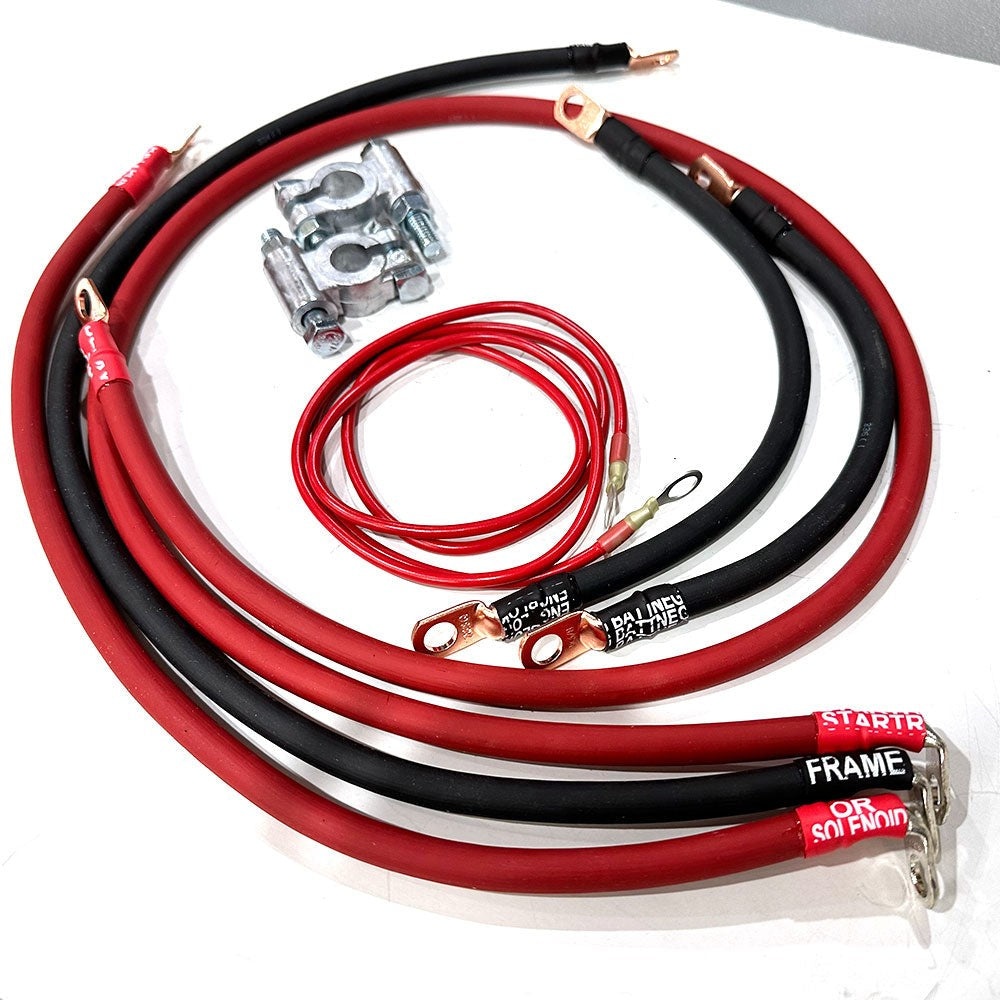 1992-1997 Ford F-Series Battery Cable Kit 7.5 Liter 460ci 1/0 Gauge Battery Cable Big7Kits-1