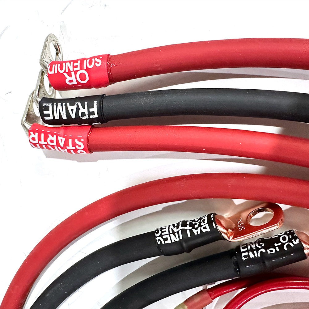 1992-1997 Ford F-Series Battery Cable Kit 7.5 Liter 460ci 1/0 Gauge Battery Cable Big7Kits-2