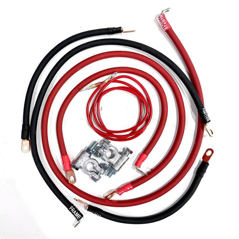 1992-1997 Ford F-Series Battery Cable Kit 7.5 Liter 460ci 2 Gauge Battery Cable Big7Kits