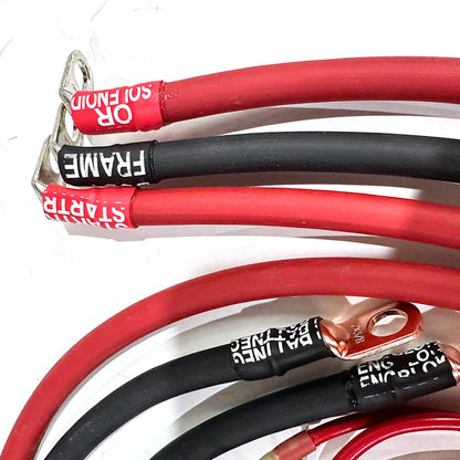 1992-1997 Ford F-Series Battery Cable Kit 7.5 Liter 460ci 2 Gauge Battery Cable Big7Kits-2