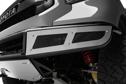 M-RDS Front Bumper Pre-Runner Radius Style 1 Piece with Integrated Brushed Aluminum Skid Plate 2015-2022 Chevy Colorado Textured Black N Fab NFab-1