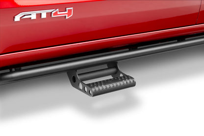 RKR Step System Cab Length (2 Step Mounts/2 Steps per Side) 1.75 Inch Rails 2015-2025 Chevy Colorado/GMC Canyon Crew Cab Textured Black NFab-6