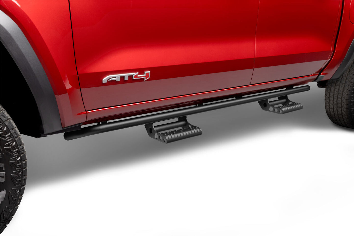 RKR Step System Cab Length (2 Step Mounts/2 Steps per Side) 1.75 Inch Rails 2015-2025 Chevy Colorado/GMC Canyon Crew Cab Textured Black NFab-7