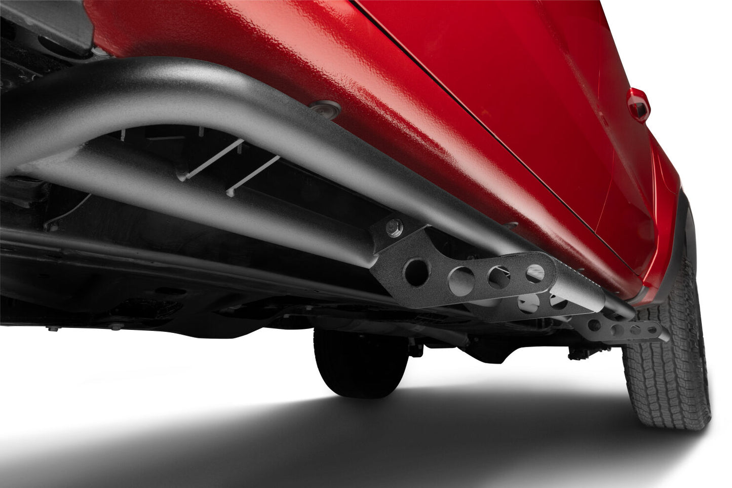 RKR Step System Cab Length (2 Step Mounts/2 Steps per Side) 1.75 Inch Rails 2015-2025 Chevy Colorado/GMC Canyon Crew Cab Textured Black NFab-8
