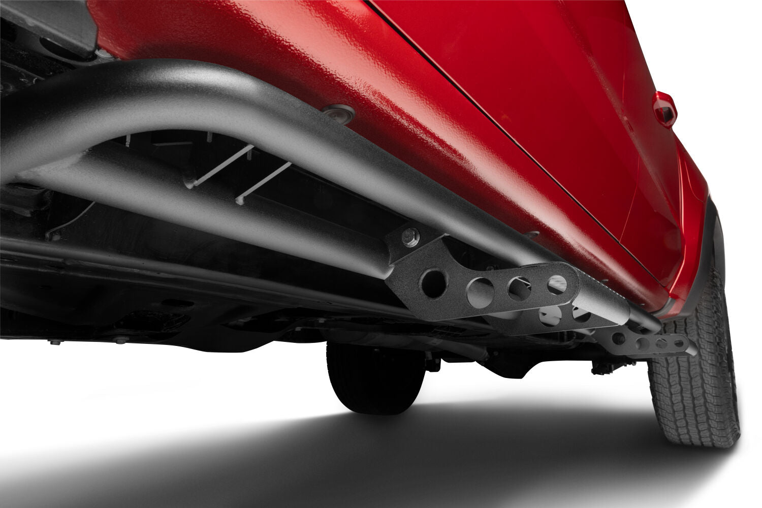 RKR Step System Cab Length (2 Step Mounts/2 Steps per Side) 1.75 Inch Rails 2015-2025 Chevy Colorado/GMC Canyon Crew Cab Textured Black NFab-8