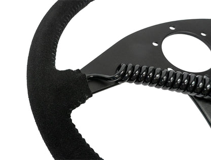 Heated Flat Suede Steering Wheel, Black PRP Seats-1