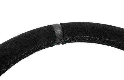 Heated Comp-R Suede Steering Wheel 13 Inch Diameter Black PRP Seats-1