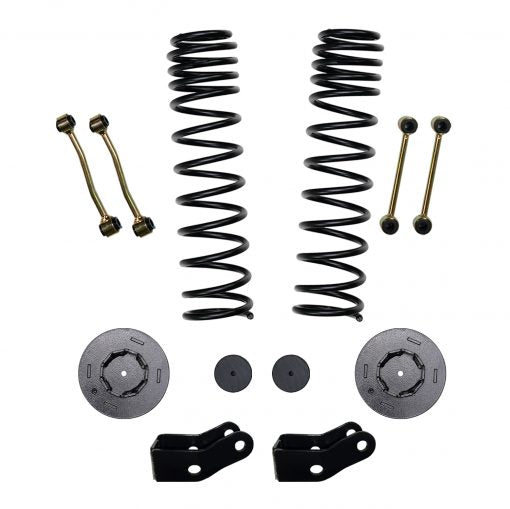 2.5 Inch Front Dual Rate Long Travel Coil Spring Lift Kit with Rear Metal Coil Spring Spacers and Shock Extensions 2020-2022 Jeep Gladiator JT Skyjacker