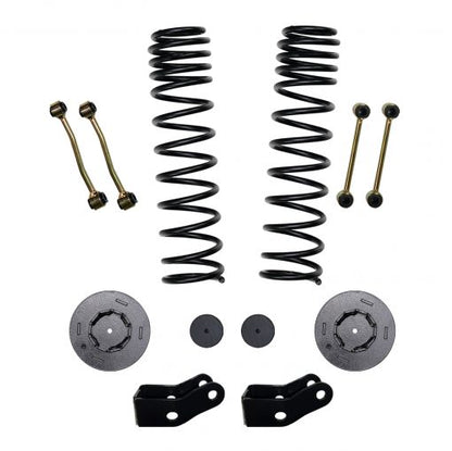2.5 Inch Front Dual Rate Long Travel Coil Spring Lift Kit with Rear Metal Coil Spring Spacers and Shock Extensions 2020-2022 Jeep Gladiator JT Skyjacker