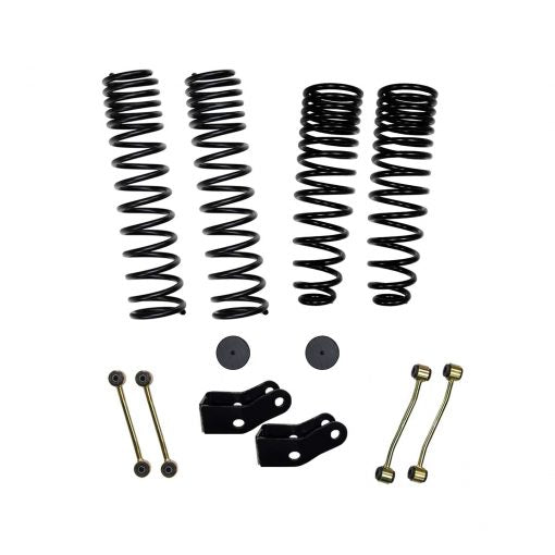 2.5 Inch Dual Rate Long Travel Coil Spring Lift Kit with Shock Extensions 2020-2022 Jeep Gladiator JT Skyjacker-1