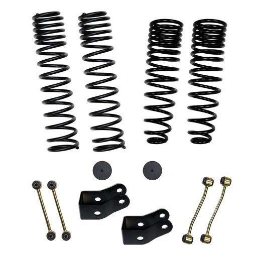 2.5 Inch Dual Rate Long Travel Coil Spring Lift Kit with Shock Extensions 2020-2022 Jeep Gladiator JT Skyjacker