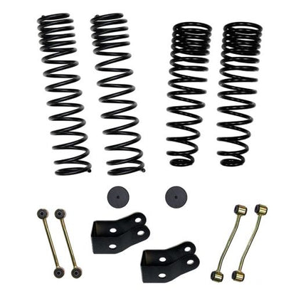 2.5 Inch Dual Rate Long Travel Coil Spring Lift Kit with Shock Extensions 2020-2022 Jeep Gladiator JT Skyjacker