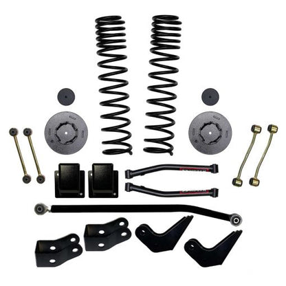 3.5 Inch Front Dual Rate Long Travel Coil Spring Lift Kit with Rear Metal Coil Spring Spacers and Shock Extensions 2020-2022 Jeep Gladiator JT Skyjacker-1