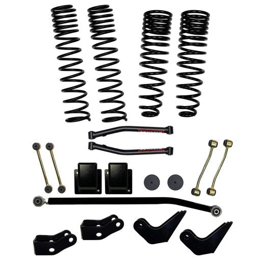 3.5 Inch Dual Rate Long Travel Coil Spring Lift Kit with Shock Extensions 2020-2022 Jeep Gladiator JT Skyjacker-1