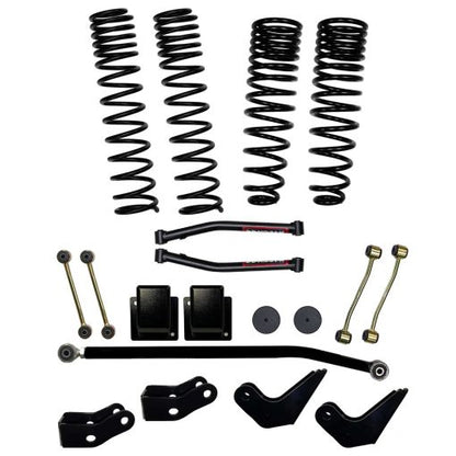 3.5 Inch Dual Rate Long Travel Coil Spring Lift Kit with Shock Extensions 2020-2022 Jeep Gladiator JT Skyjacker-1