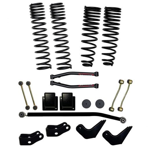 3.5 Inch Dual Rate Long Travel Coil Spring Lift Kit with Shock Extensions 2020-2022 Jeep Gladiator JT Skyjacker