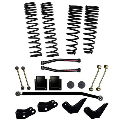 3.5 Inch Dual Rate Long Travel Coil Spring Lift Kit with Shock Extensions 2020-2022 Jeep Gladiator JT Skyjacker