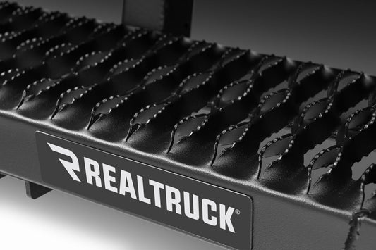 Growler Step System Cab Length (1 Step per Side) 7 Inch Board 2019 (New Body Style)-2025 Chevy Silverado/GMC Sierra 1500/2020-2025 2500 HD/3500 HD Double Cab Textured Black NFab