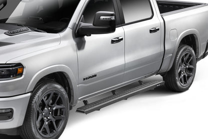Growler Step System Cab Length (1 Step per Side) 7 Inch Board 2019-2025 (New Body Style) Ram 1500 Crew Cab Textured Black NFab-9
