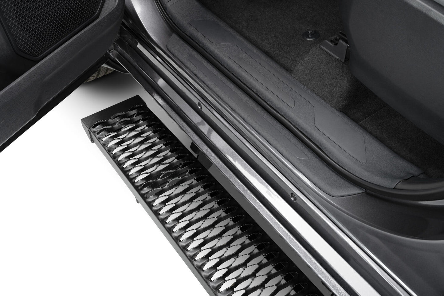 Growler Step System Cab Length (1 Step per Side) 7 Inch Board 2007-2021 Toyota Tundra CrewMax Textured Black NFab-2