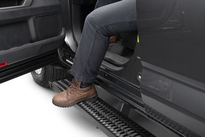Growler Step System Cab Length (1 Step per Side) 7 Inch Board 2022-2025 Toyota Tundra CrewMax Textured Black NFab-2