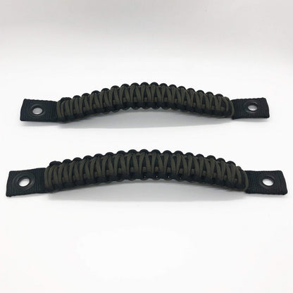 Paracord Grab Handles Front Pair Bolt-On for 18-25 Jeep Wrangler JL, JLU and Gladiator Made in USA 550 Paracord Bartact-13
